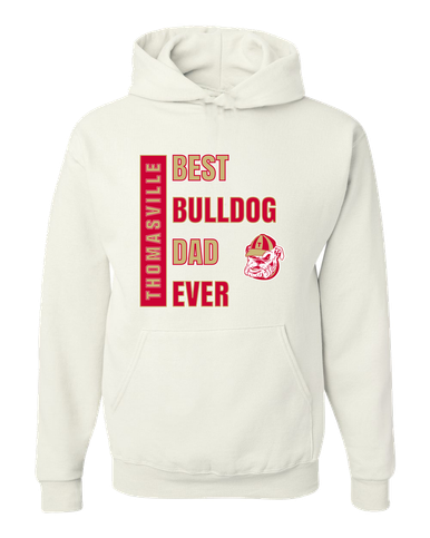 Thomasville Bulldogs Best Bulldog Dad Men's Premium Hoodie