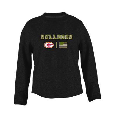 Goochland Bulldogs Camo Flag Women's Sweatshirt
