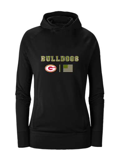 Goochland Bulldogs Camo Flag Women's Hoodie