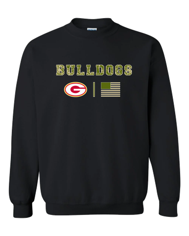 Goochland Bulldogs Camo Flag Men's Sweatshirt
