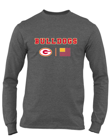 Goochland Bulldogs Team Colors Flag Men's Premium LS T-Shirt