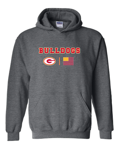 Goochland Bulldogs Team Colors Flag Men's Hoodie