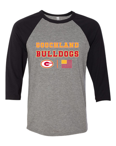 Goochland Bulldogs Spirit Flag Men's Baseball T-Shirt