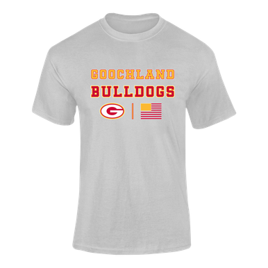 Goochland Bulldogs Spirit Flag Men's Premium SS T-Shirt