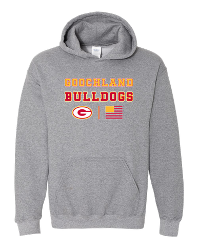 Goochland Bulldogs Spirit Flag Men's Hoodie