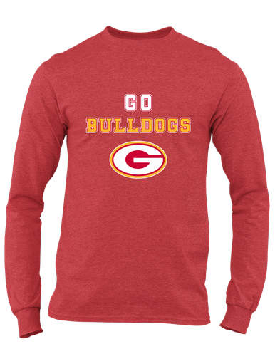 Goochland Bulldogs Go Team Men's LS T-Shirt