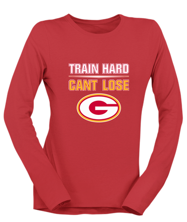 Goochland Bulldogs Train Hard, Can't Lose Women's LS T-Shirt