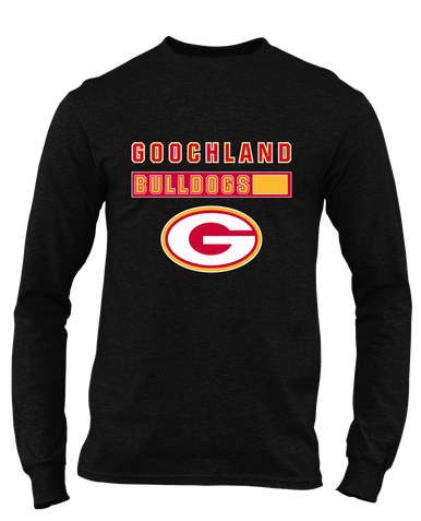 Goochland Bulldogs Mascot #7 Men's LS T-Shirt