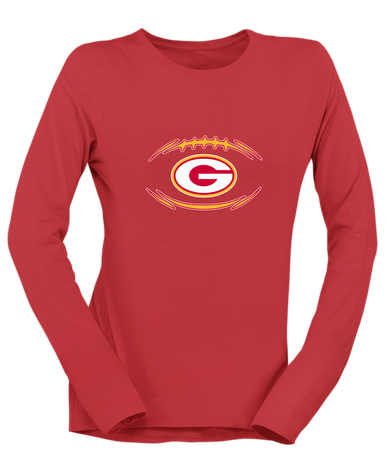 Goochland Bulldogs Football #3 Women's Premium LS T-Shirt