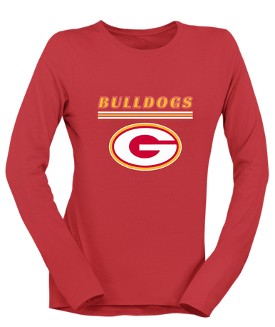 Goochland Bulldogs Mascot #8 Women's LS T-Shirt