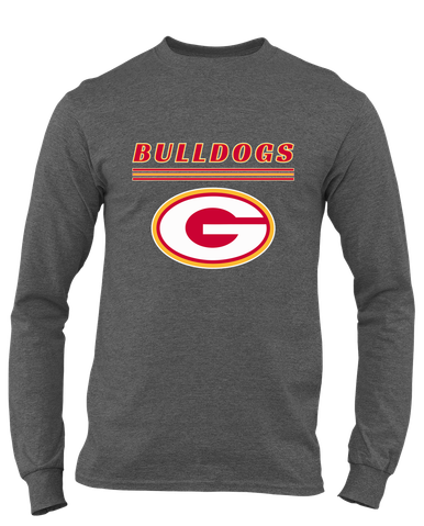 Goochland Bulldogs Mascot #8 Men's LS T-Shirt