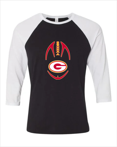 Goochland Bulldogs Football #4 Women's Baseball T-Shirt