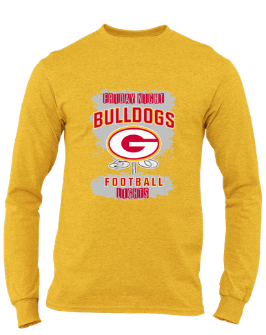 Goochland Bulldogs Football #6 Men's LS T-Shirt