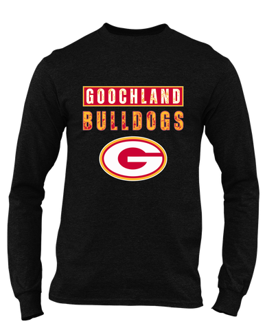 Goochland Bulldogs Mascot #9 Men's LS T-Shirt