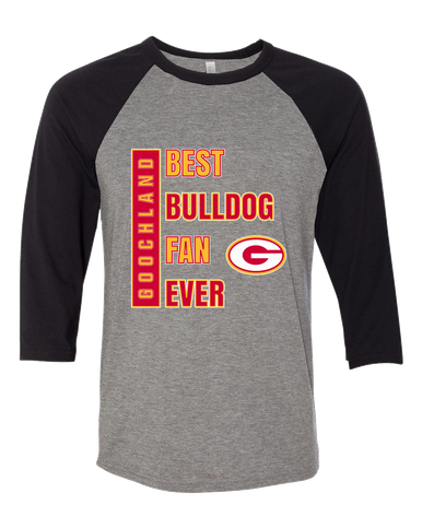 Goochland Bulldogs Best Bulldog Fan Women's Baseball T-Shirt