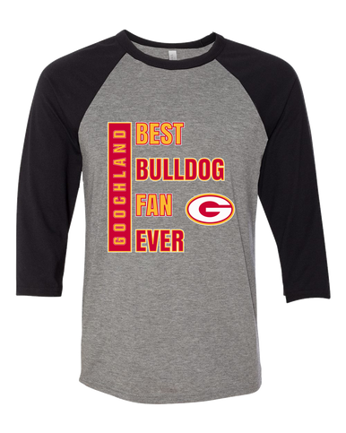 Goochland Bulldogs Best Bulldog Fan Men's Baseball T-Shirt