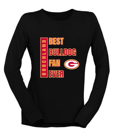 Goochland Bulldogs Best Bulldog Fan Women's LS T-Shirt