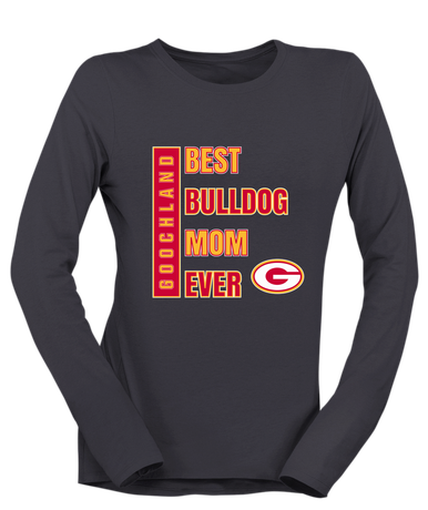 Goochland Bulldogs Best Bulldog Mom Women's LS T-Shirt