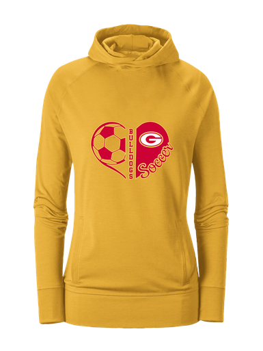 Goochland Bulldogs Heart Soccer Women's Hoodie