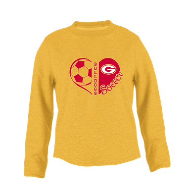 Goochland Bulldogs Heart Soccer Women's Sweatshirt