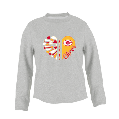 Goochland Bulldogs Heart Cheer Women's Sweatshirt