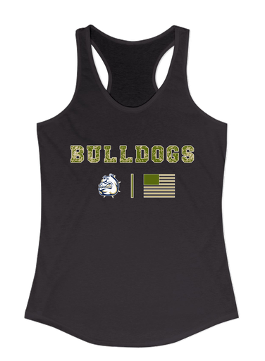 Fairdale Bulldogs Camo Flag Women's Tank Top