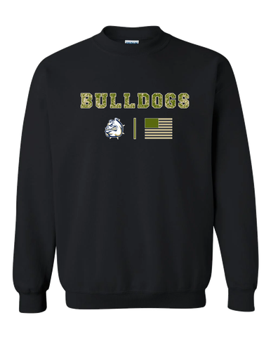Fairdale Bulldogs Camo Flag Men's Sweatshirt