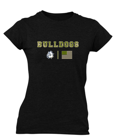 Fairdale Bulldogs Camo Flag Women's SS T-Shirt