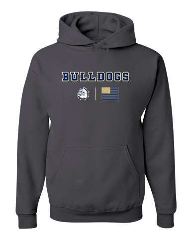Fairdale Bulldogs Team Colors Flag Men's Premium Hoodie