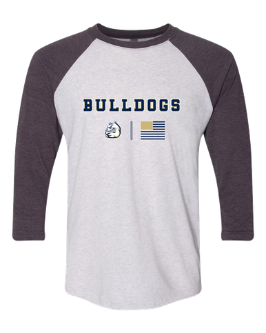 Fairdale Bulldogs Team Colors Flag Men's Baseball T-Shirt