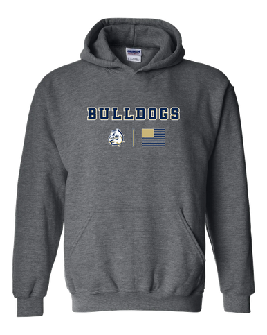 Fairdale Bulldogs Team Colors Flag Men's Hoodie