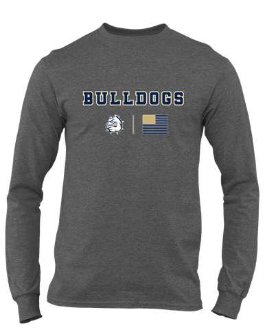 Fairdale Bulldogs Team Colors Flag Men's LS T-Shirt