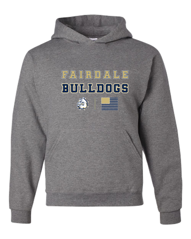 Fairdale Bulldogs Spirit Flag Men's Premium Hoodie