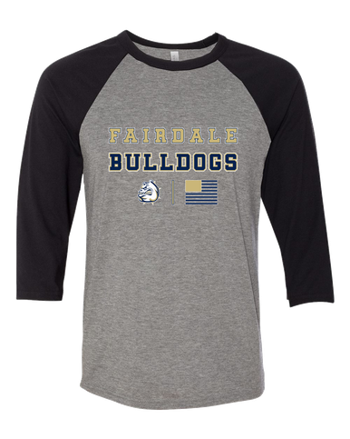 Fairdale Bulldogs Spirit Flag Men's Baseball T-Shirt