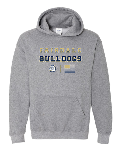 Fairdale Bulldogs Spirit Flag Men's Hoodie