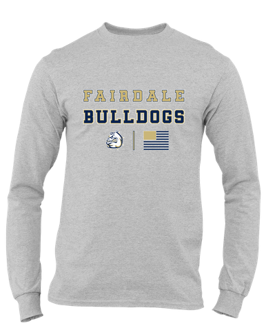Fairdale Bulldogs Spirit Flag Men's Premium LS T-Shirt