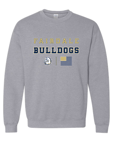 Fairdale Bulldogs Spirit Flag Men's Sweatshirt