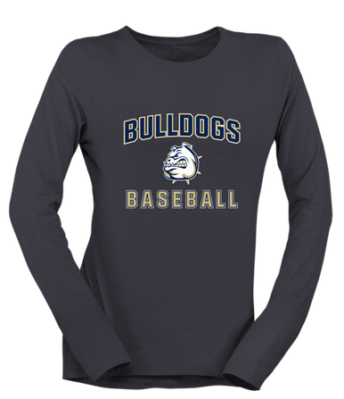Fairdale Bulldogs Baseball #1 Women's Premium LS T-Shirt