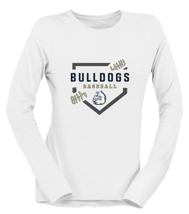 Fairdale Bulldogs Baseball #2 Women's LS T-Shirt