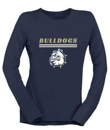 Fairdale Bulldogs Mascot #8 Women's LS T-Shirt