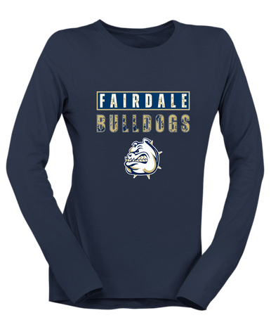 Fairdale Bulldogs Mascot #9 Women's LS T-Shirt