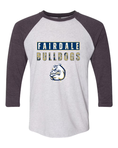 Fairdale Bulldogs Mascot #9 Men's Baseball T-Shirt
