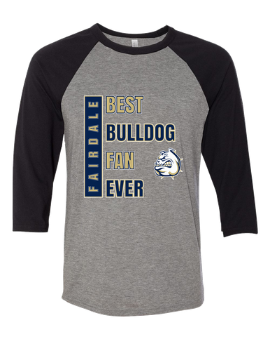 Fairdale Bulldogs Best Bulldog Fan Women's Baseball T-Shirt