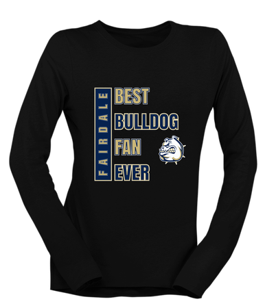 Fairdale Bulldogs Best Bulldog Fan Women's LS T-Shirt