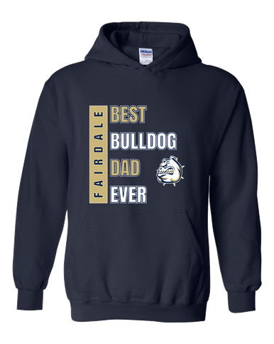 Fairdale Bulldogs Best Bulldog Dad Men's Hoodie