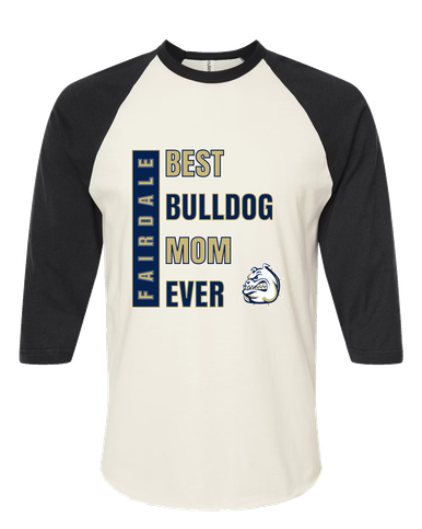 Fairdale Bulldogs Best Bulldog Mom Women's Baseball T-Shirt