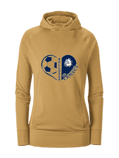 Fairdale Bulldogs Heart Soccer Women's Hoodie