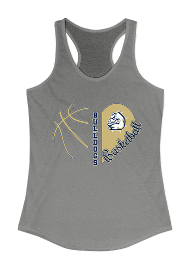 Fairdale Bulldogs Heart Basketball Women's Tank Top