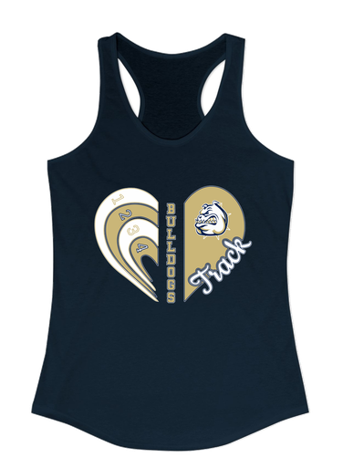 Fairdale Bulldogs Heart Track Women's Tank Top