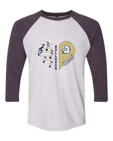 Fairdale Bulldogs Heart Band Women's Baseball T-Shirt